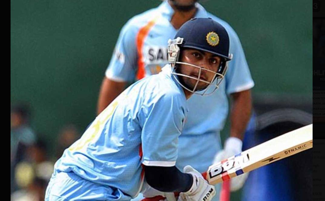 Virat Kohli in action during his debut series [X]
